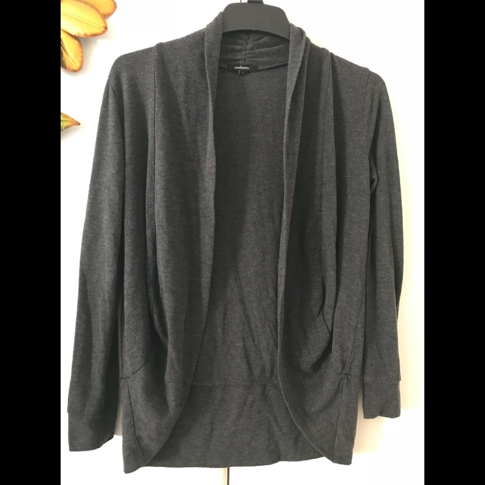 Charcoal gray cardigan